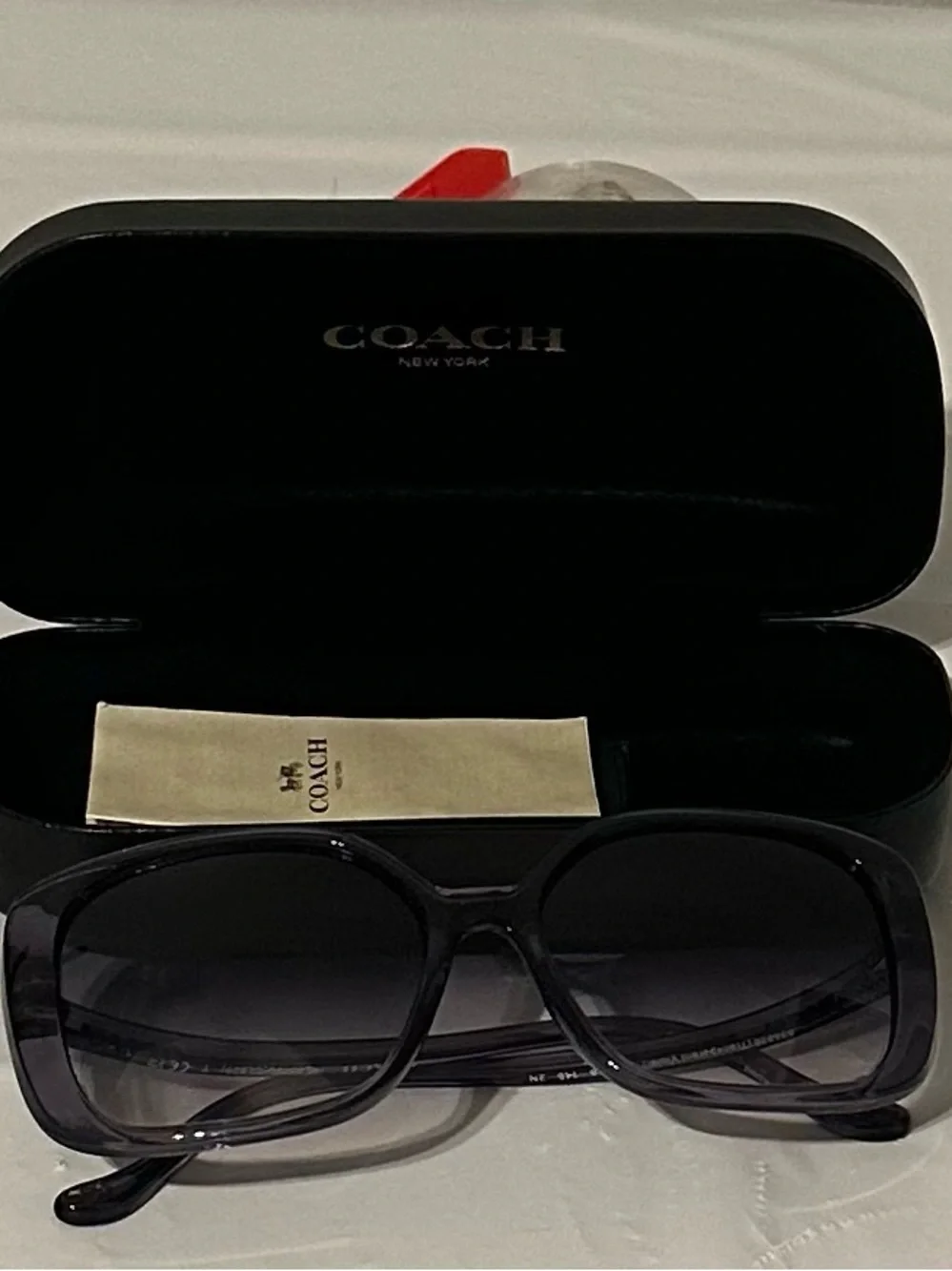 Coach Purple Oversized Women's Sunglasses